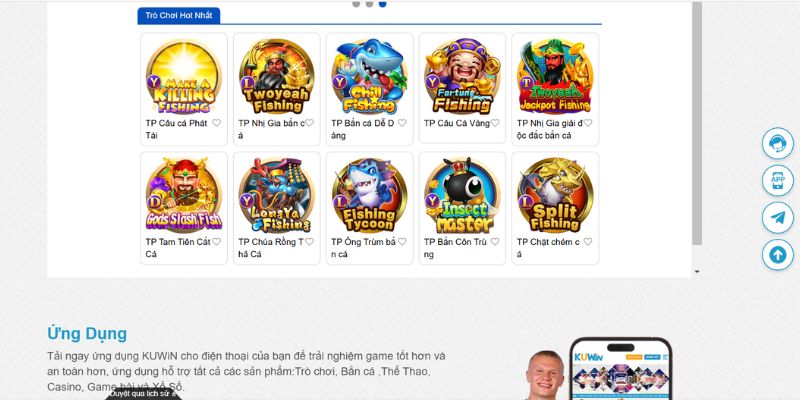 Các hot game Bắn cá Kuwin nên trải nghiệm